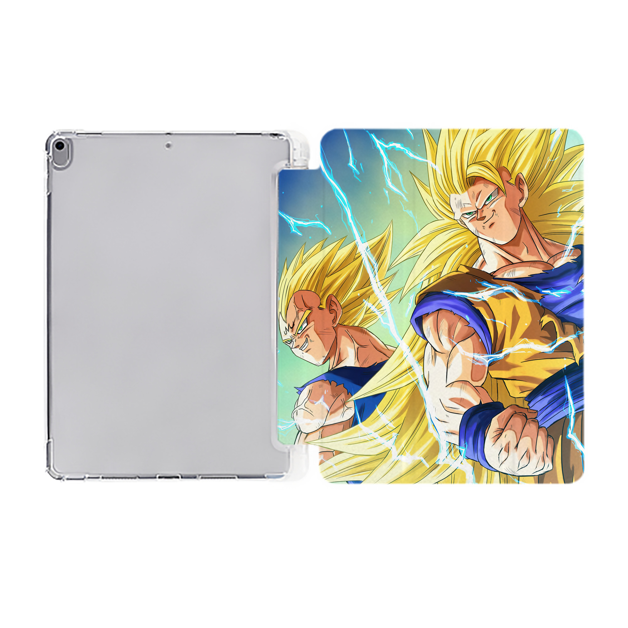 （画像用） ドラゴンボール DRAGON BALL IPad ケース ペン収納付き 三つ折りスタンド PUレザー×シリコン 対応機種9.5/10.5/10.9インチ